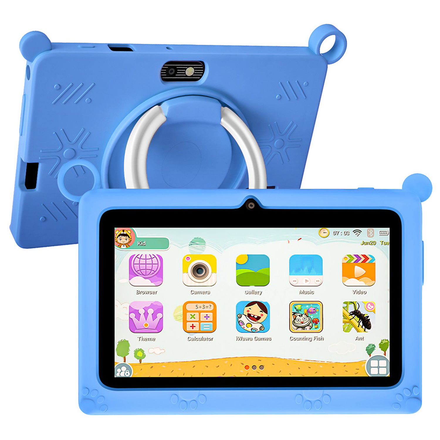 Kids Tablet With Accessories - Nieuwe 5G Kindertablet 7 inch Quad