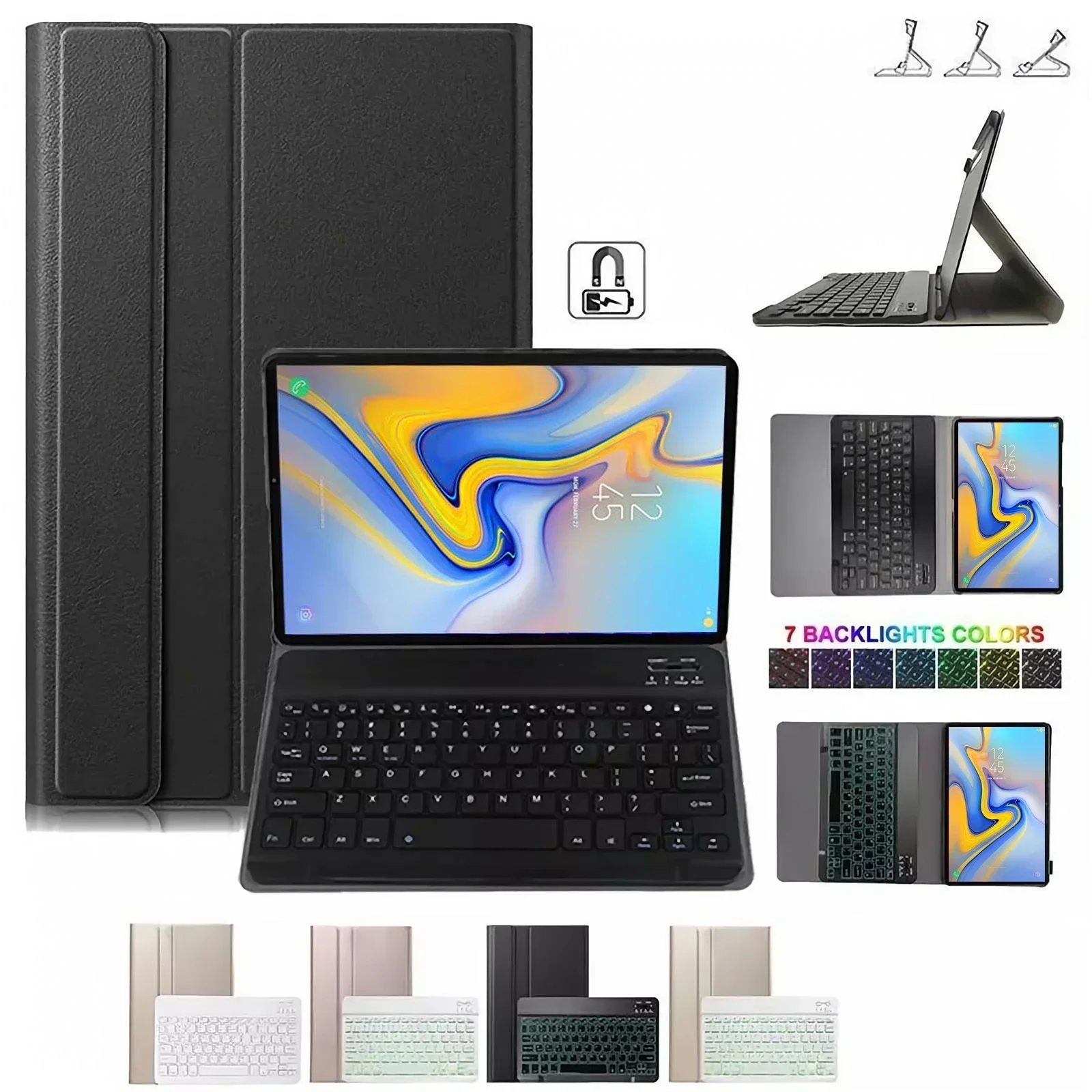 Samsung Tablet Keyboard Accessories - Toetsenbordhoes voor Samsung Galaxy Tab A