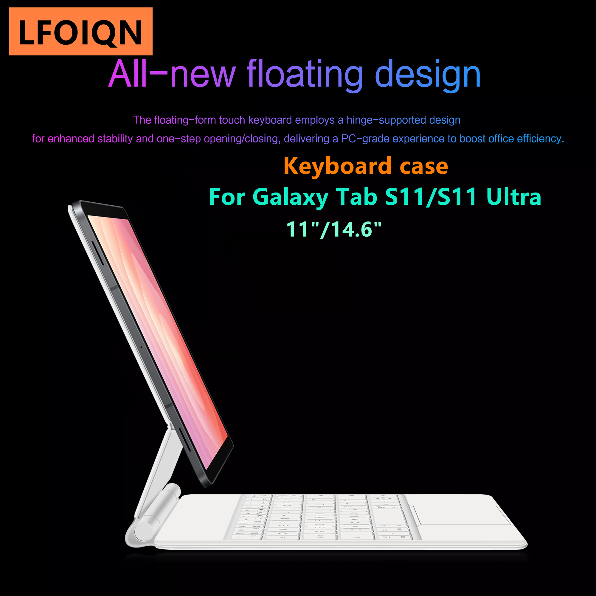 Samsung Tablet Keyboard Accessories - LFOIQN Magic Keyboard voor Samsung Galaxy