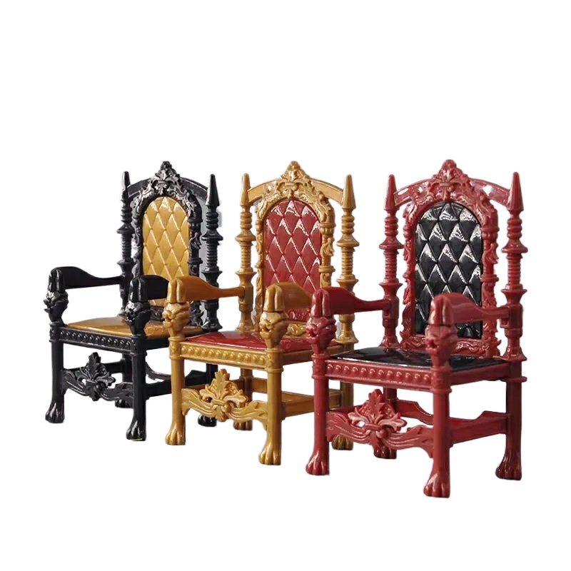 Tablet Drawing Accessories - Miniatuurstoel van de King's Chair, Poppenhouse
