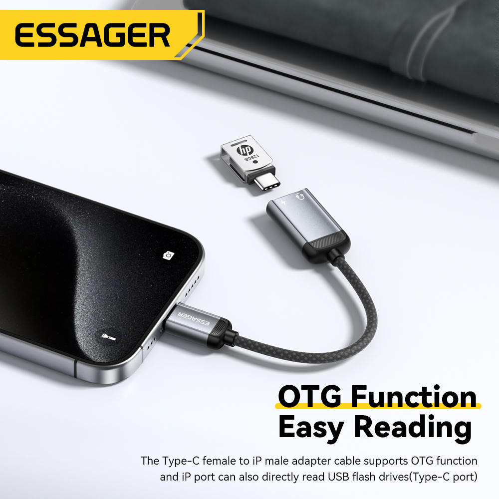 Essager Type-C audio-adapterka - Wired Earphone Lightning recensie en prijs
