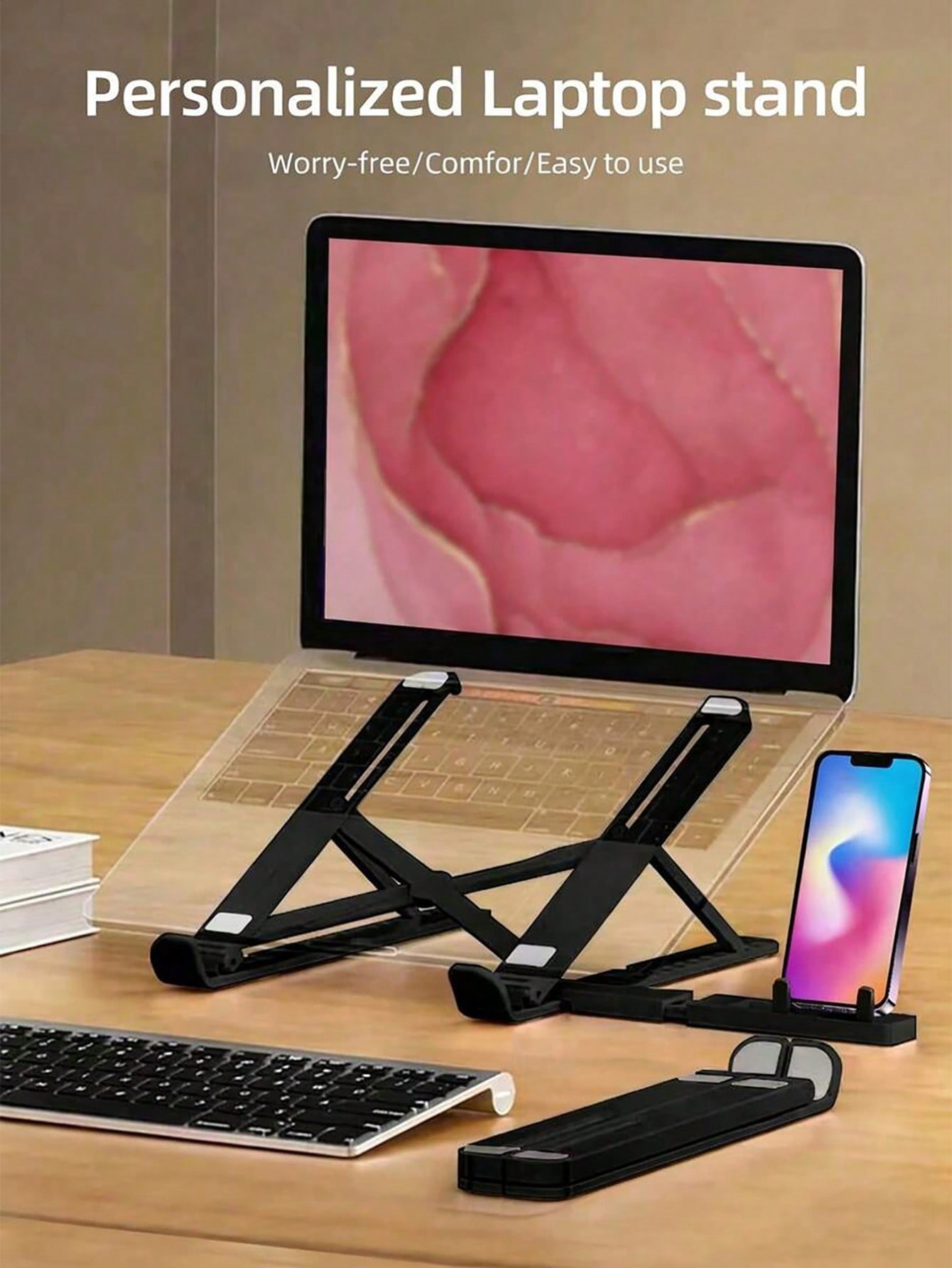 1 stuk zwarte opvouwbare draag - Best Tablet Accessories recensie en prijs