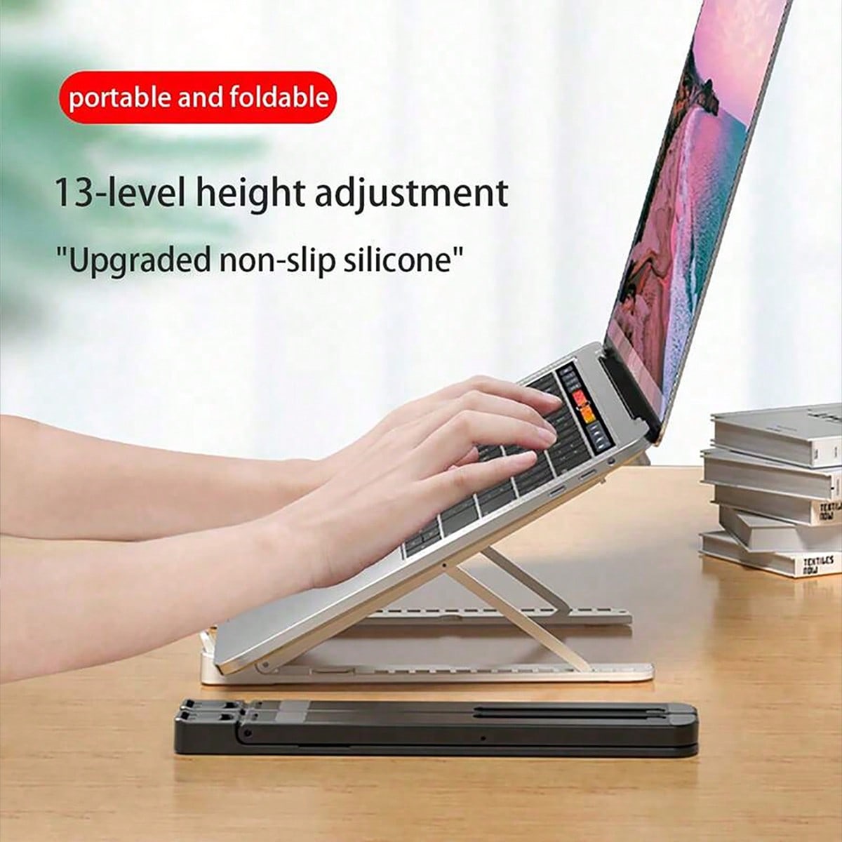 1 stuk zwarte opvouwbare draag - Best Tablet Accessories recensie en prijs