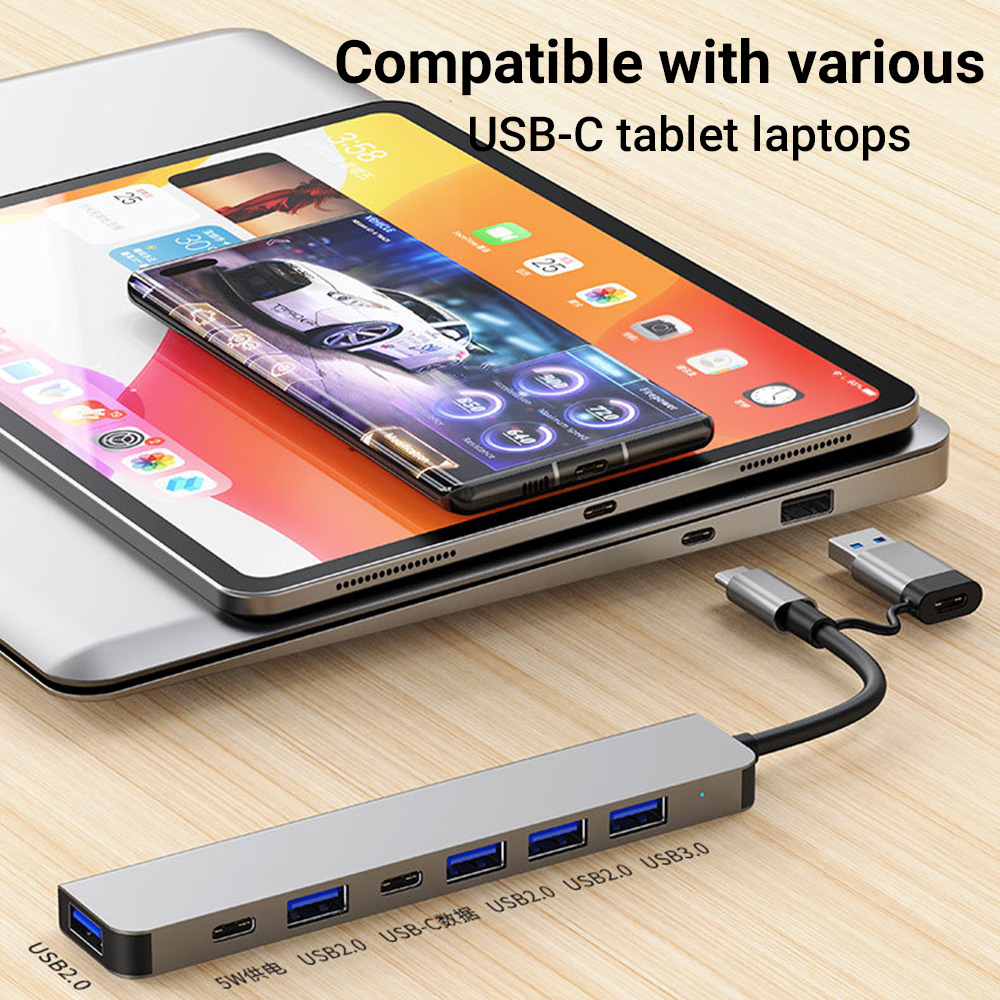 7-in-1 Dual-Head USB-C&USB Doc - Tablet Accessories For Reading recensie en prijs