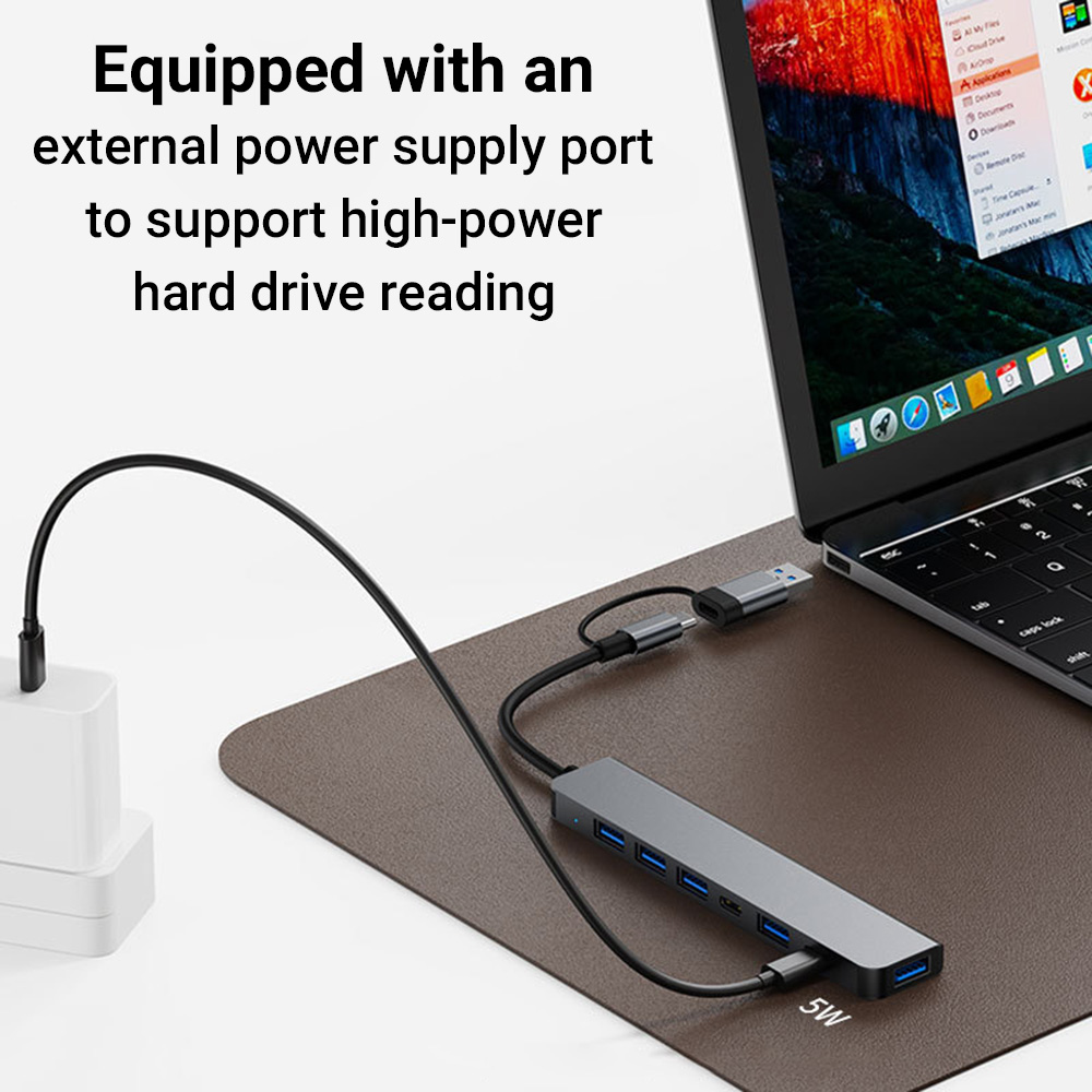 7-in-1 Dual-Head USB-C&USB Doc - Tablet Accessories For Reading recensie en prijs