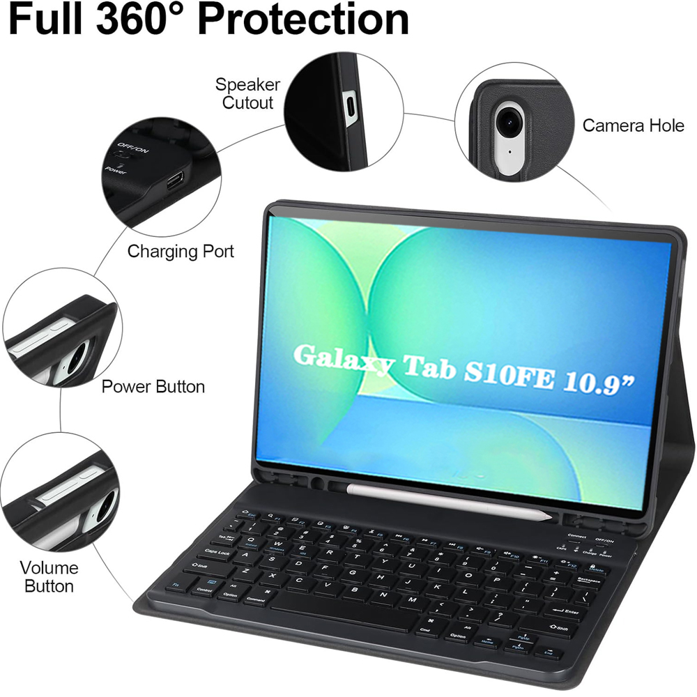 Hoesje voor Samsung Galaxy Tab - Samsung Tablet Keyboard Accessories recensie en prijs
