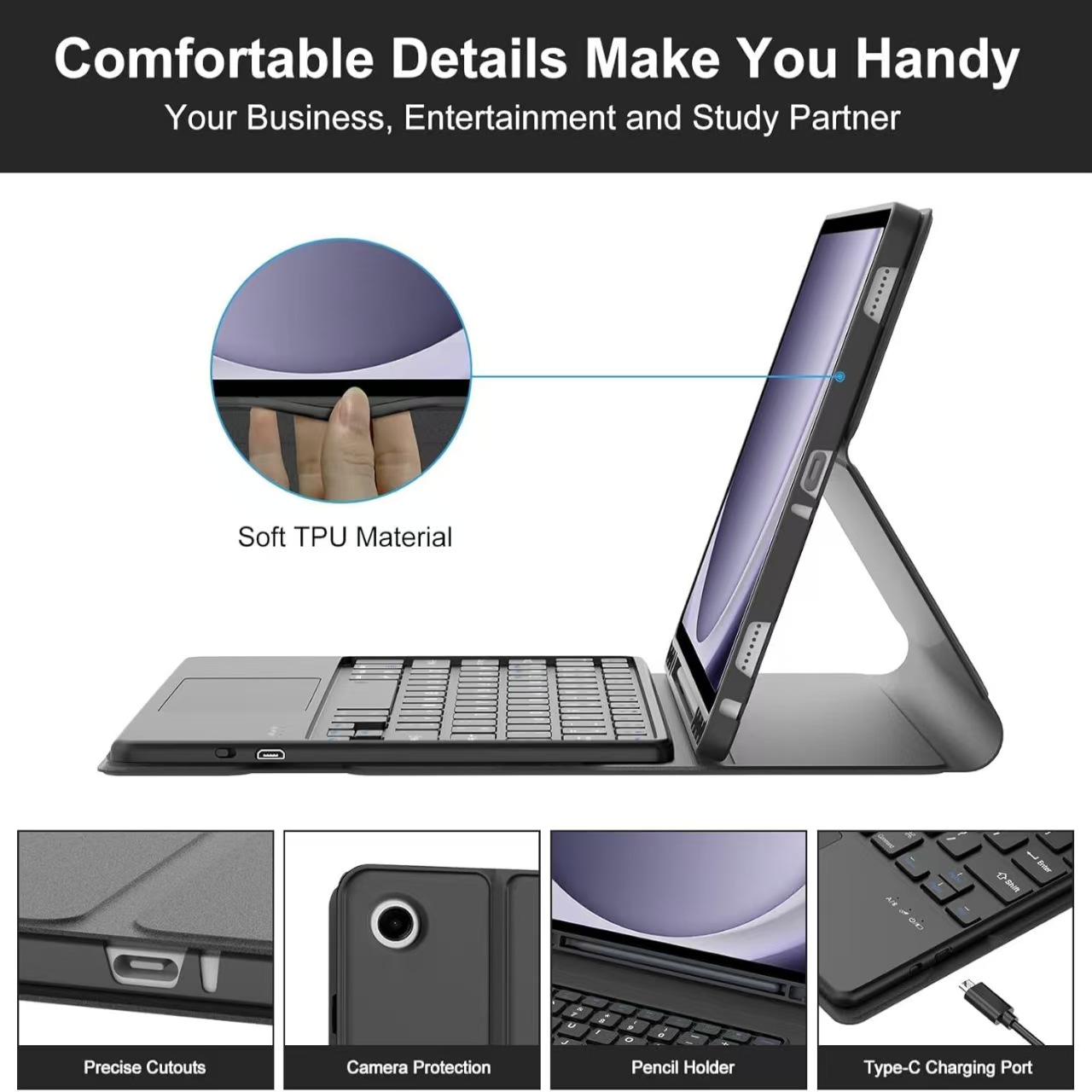 Case voor Samsung Galaxy Tab A - Samsung Tablet Keyboard Accessories recensie en prijs