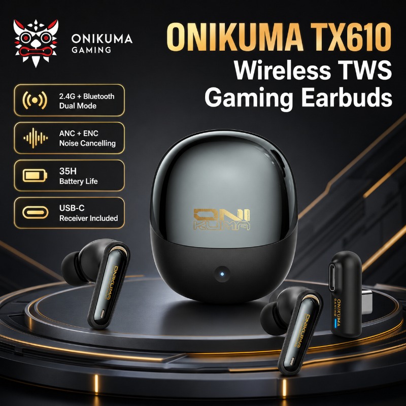 ONIKUMA TX610 Draadloze Gaming - Wired Earphone Lightning recensie en prijs