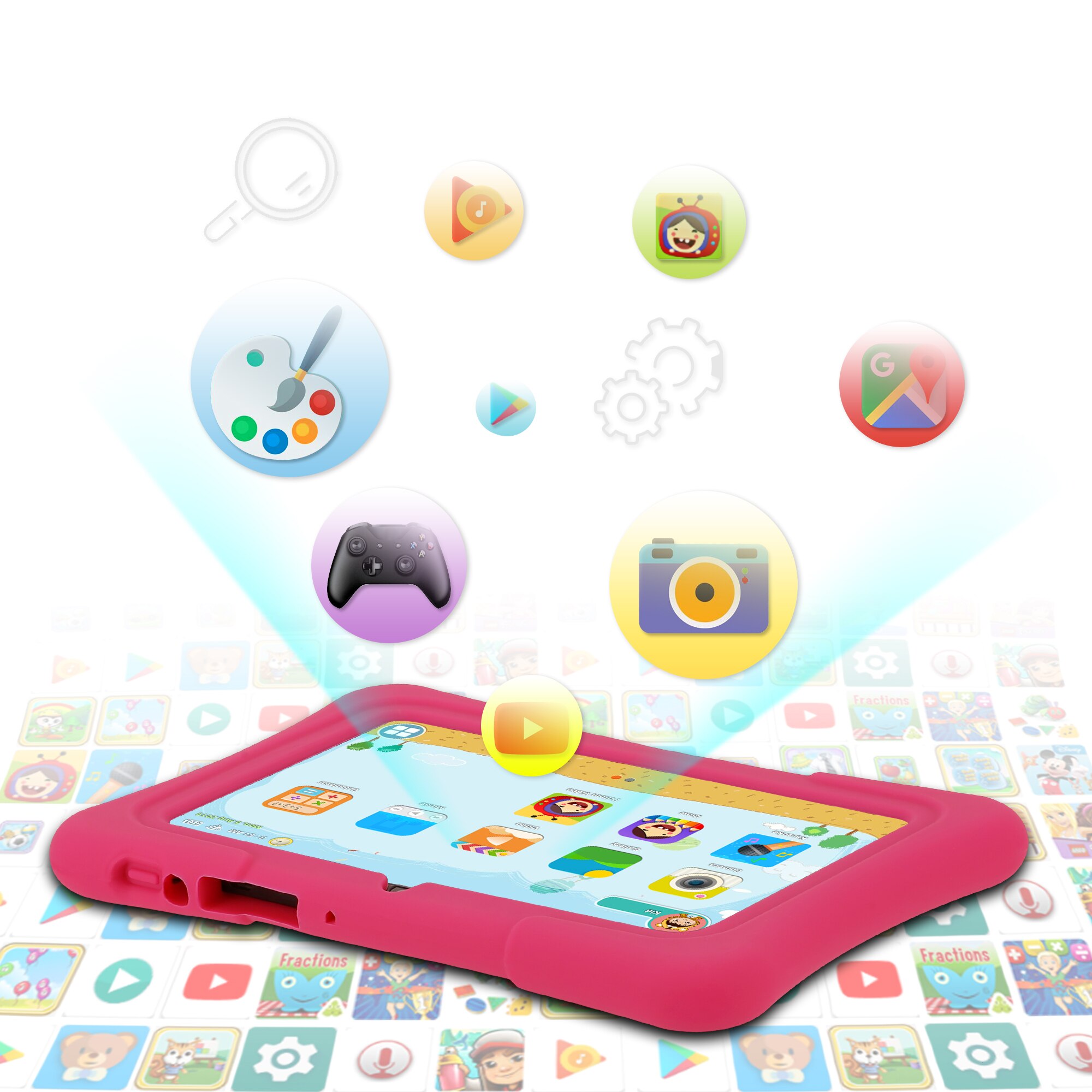 PRITOM 7 inch kindertablet Qua - Kids Tablet With Accessories recensie en prijs