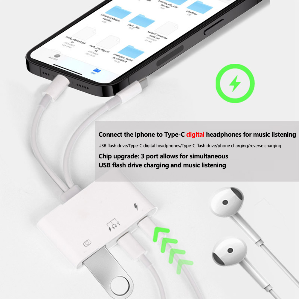 2 in 1 Lightning Type C naar U - Wired Earphone Lightning recensie en prijs
